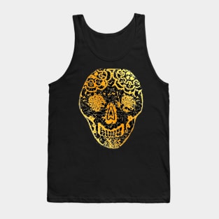 Gold Tiled Sugar Skulls Tank Top